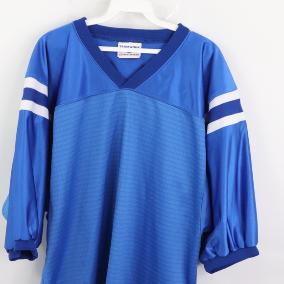 90s Mens XL Seagrams Gin Spell Out Football Jersey - Picture 5 of 7